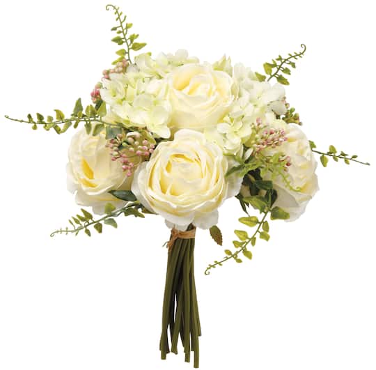 White &#x26; Green Peony Rose &#x26; Sweetpea Bouquet
